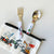 On the Go Theme - Kids Cutlery Fork and Spoon Set