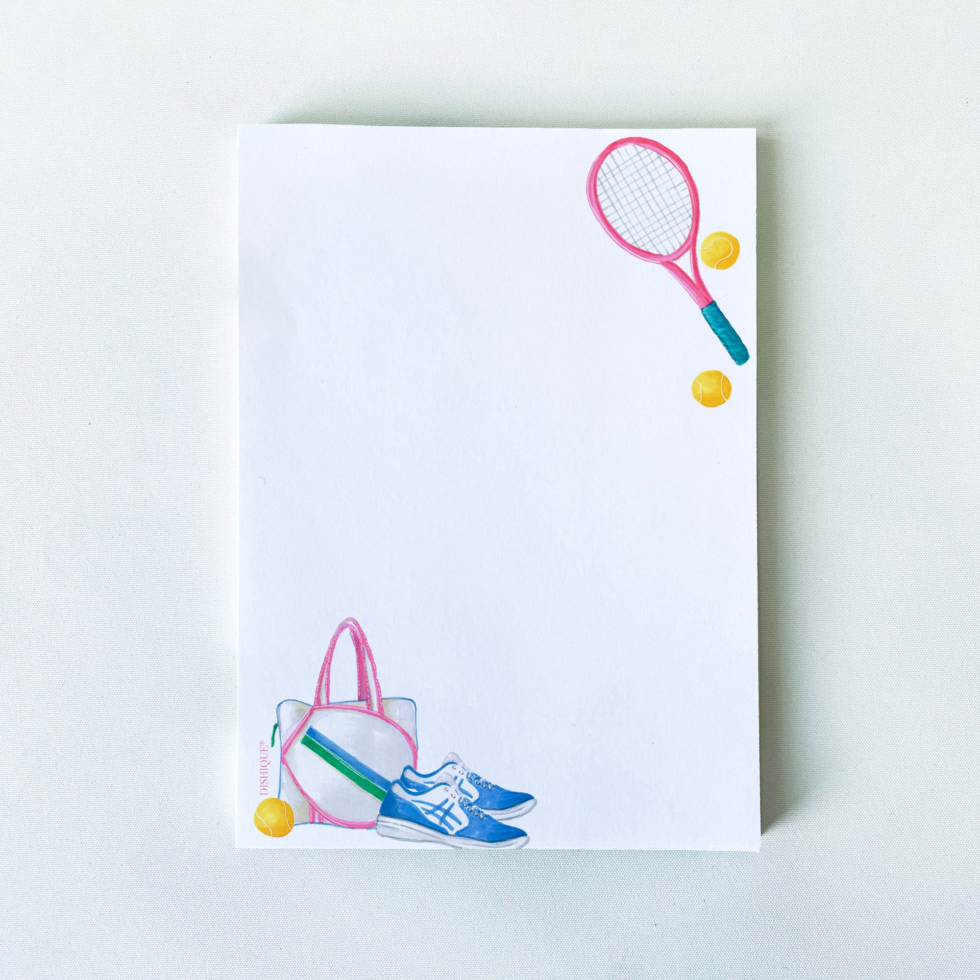 Tennis Themed Notepad 50 pages