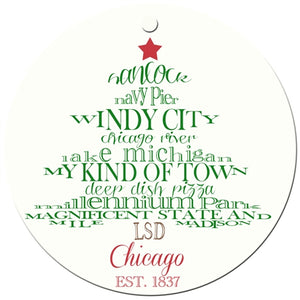 Chicago Holiday Ornament