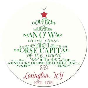 Lexington, Kentucky Holiday Ornament