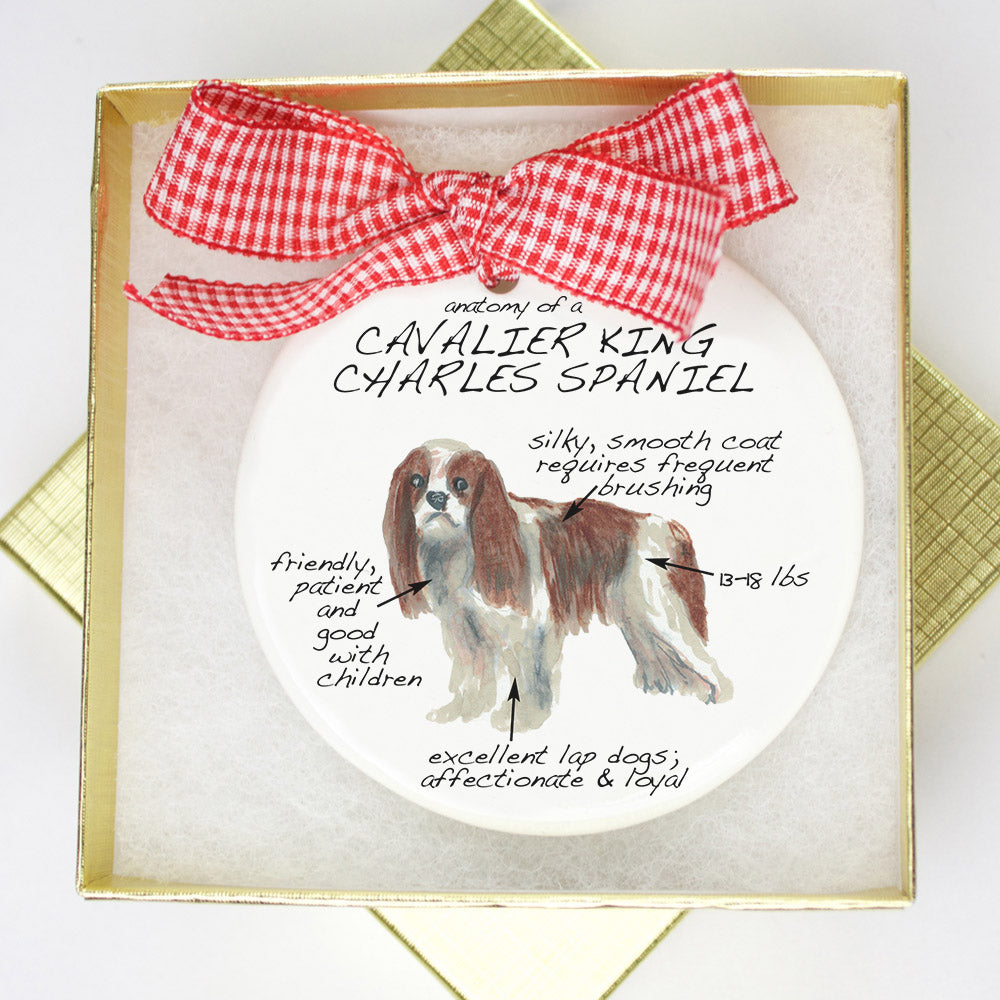 King Cavalier Holiday Ornament - Dog Breed Gifts