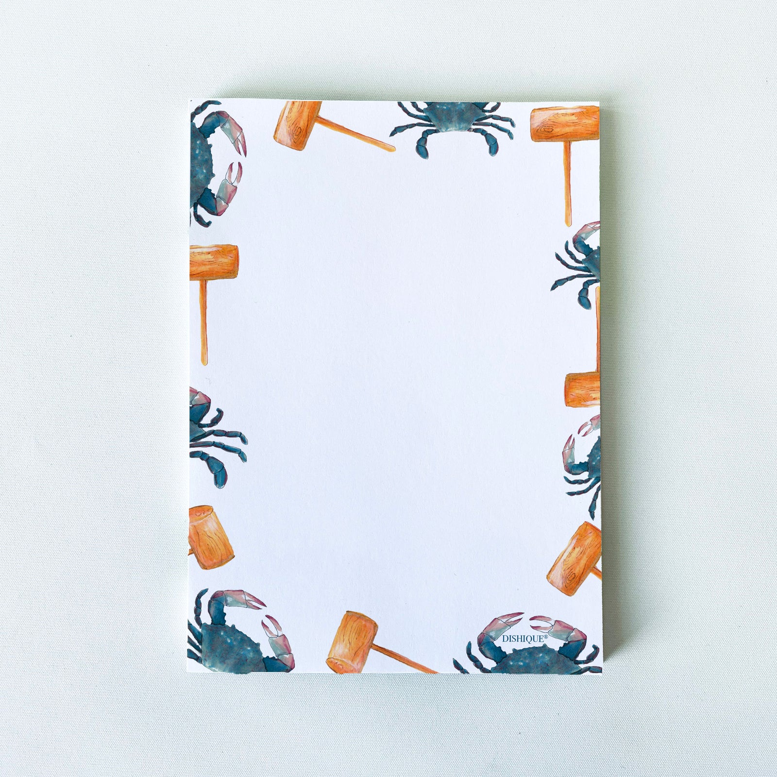 Blue Crab Themed Notepad 50 pages