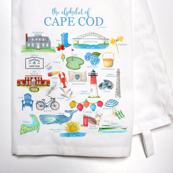 Cape Cod Alphabet Bar Towel - Dishique