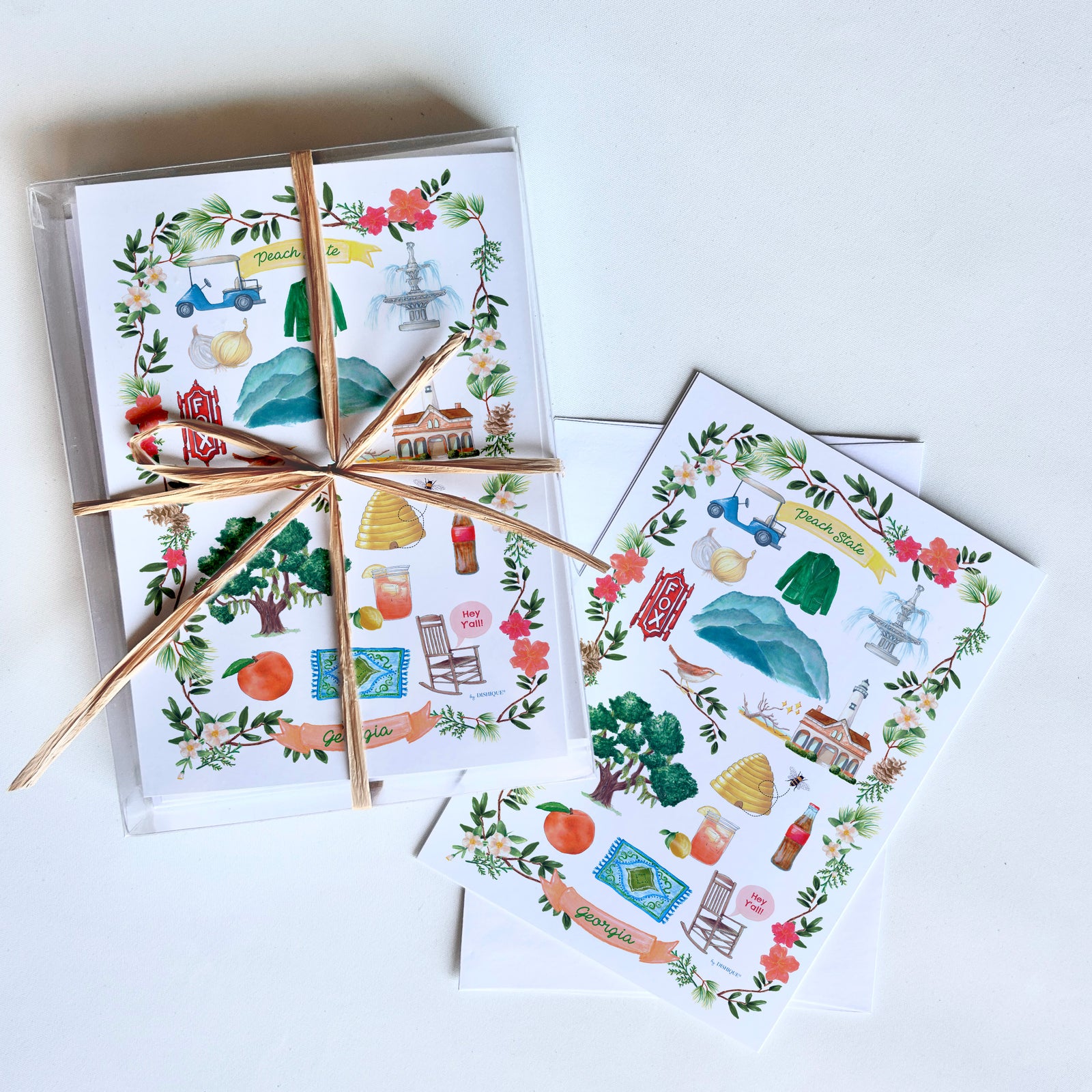 Georgia Icons Art Card + Envelope 10 Pack