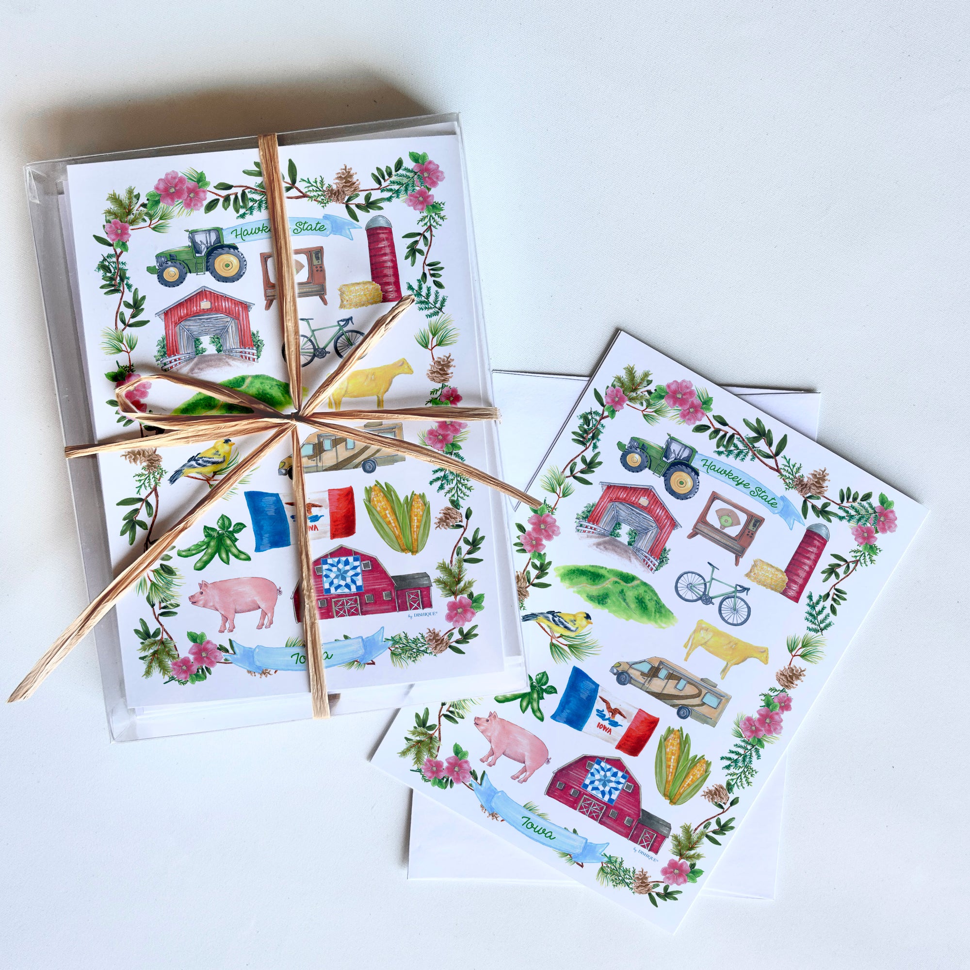 Iowa Icons Art Card + Envelope 10 Pack