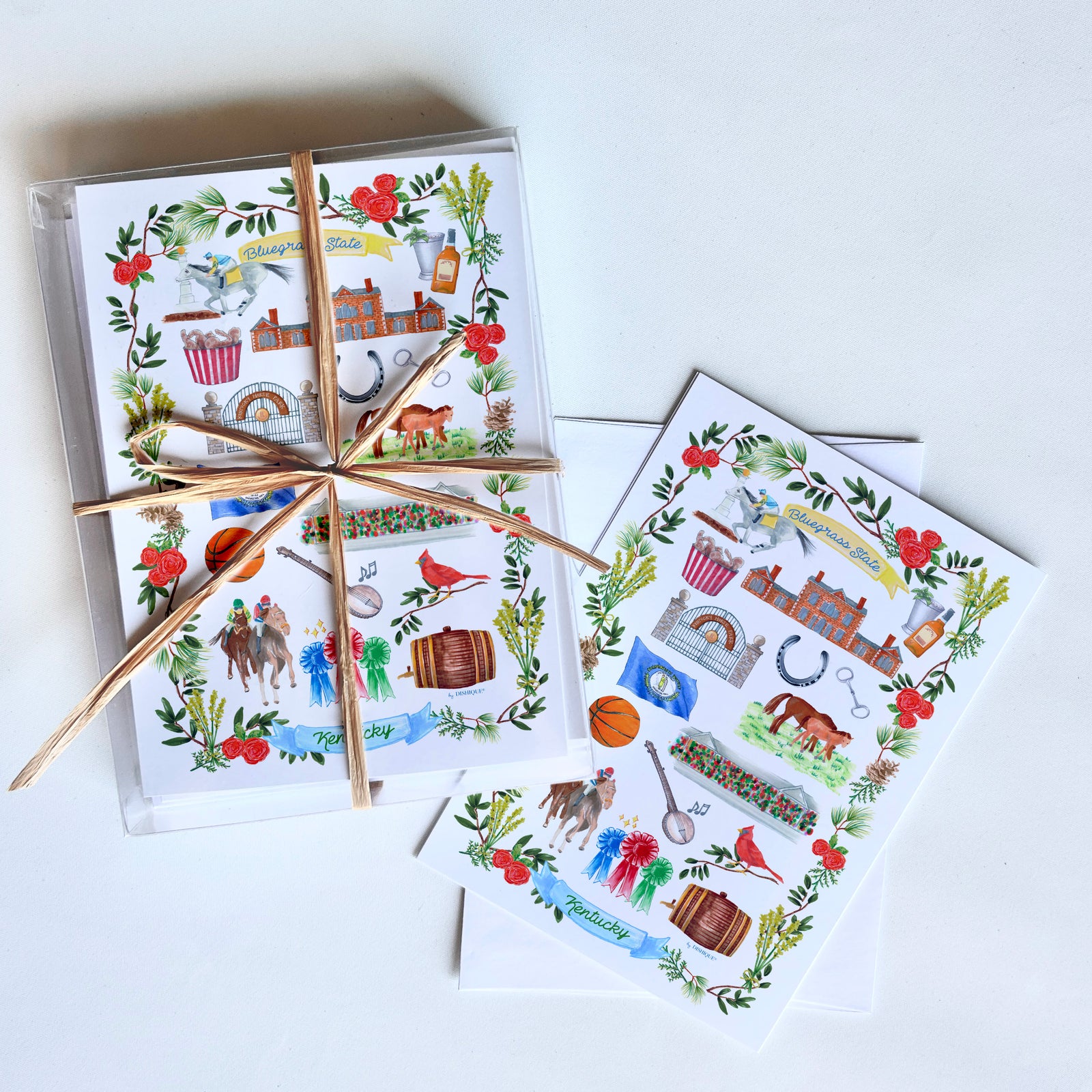 Kentucky Icons Art Card + Envelope 10 Pack