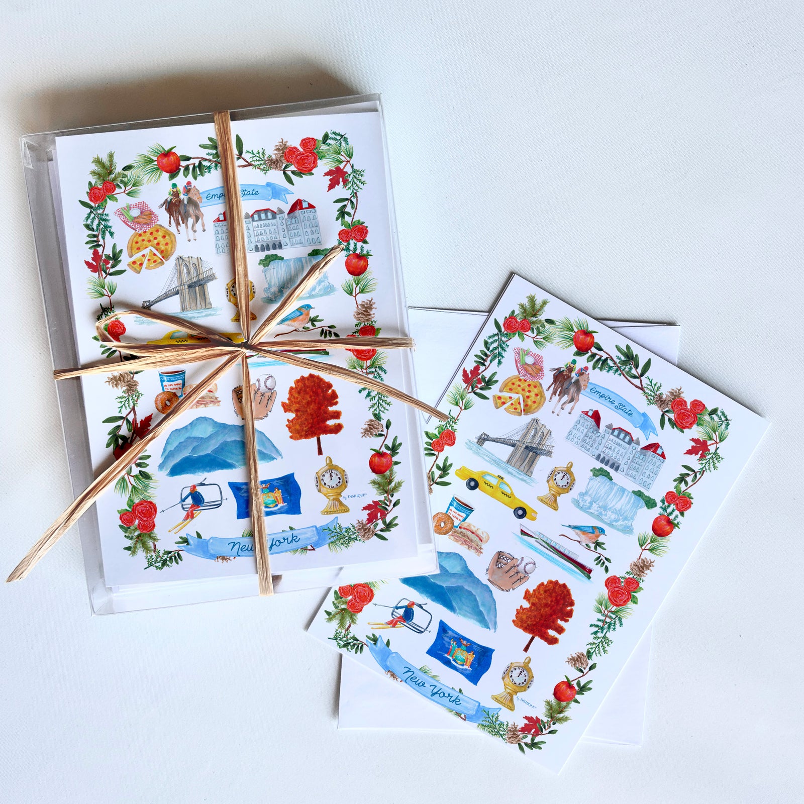 New York Icons Art Card + Envelope 10 Pack