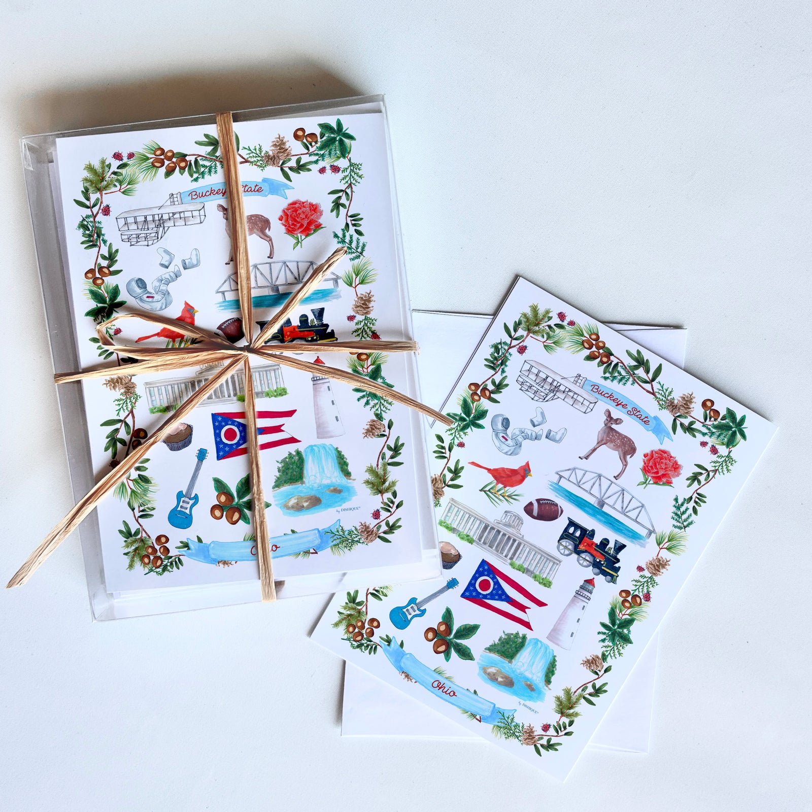 Ohio Icons Art Card + Envelope 10 Pack