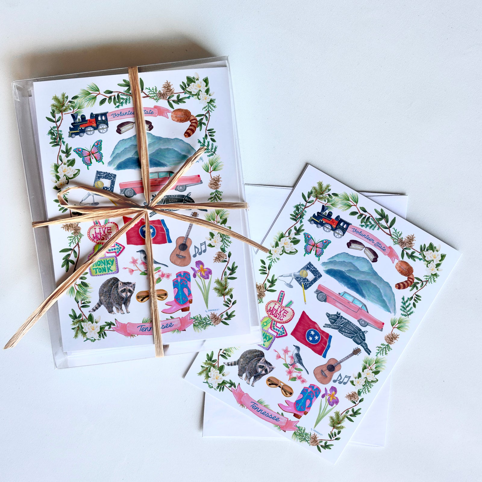 Tennessee Icons Art Card + Envelope 10 Pack
