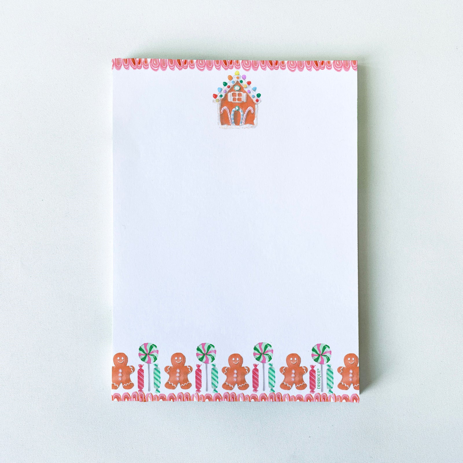 Christmas Gingerbread Themed Notepad 50 pages