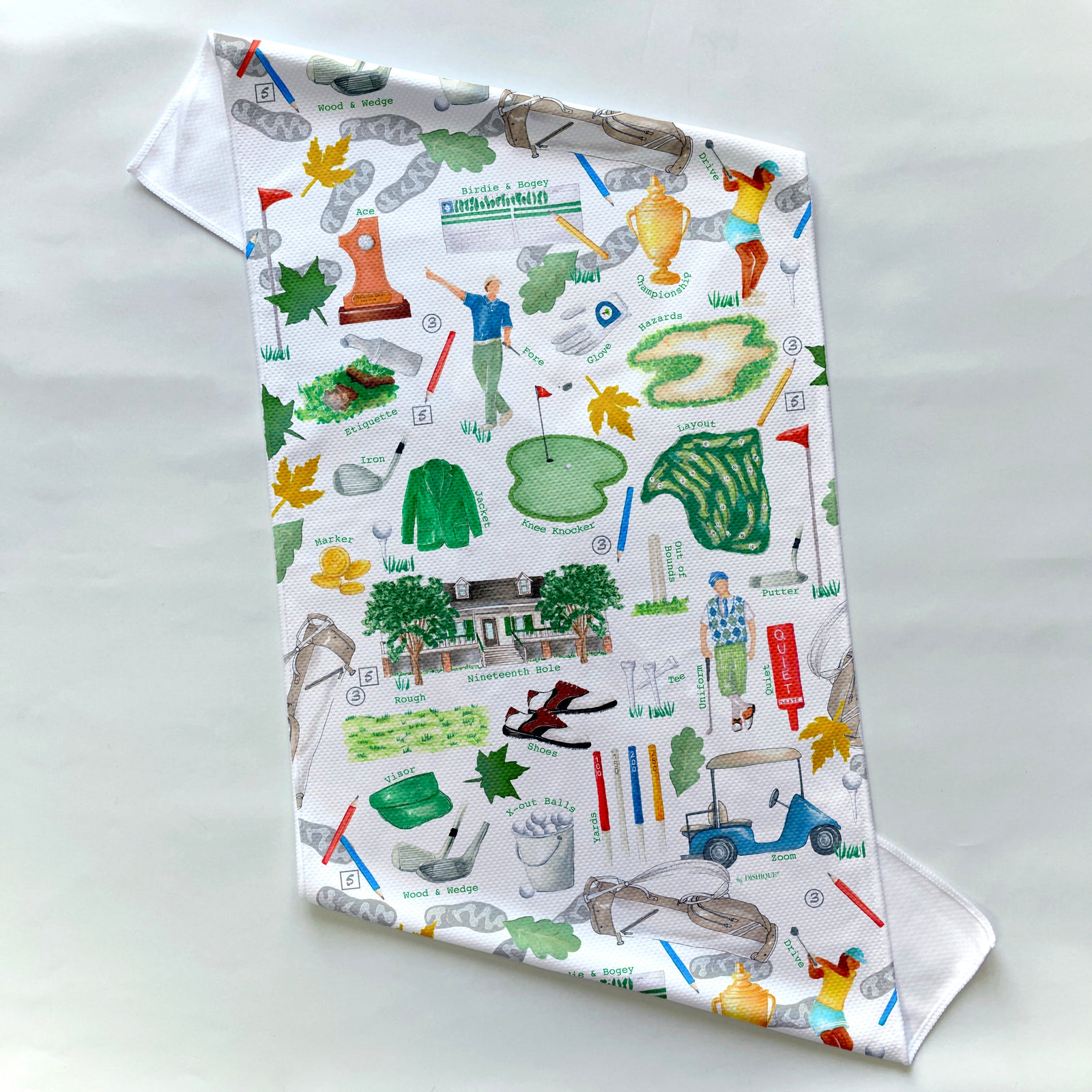 Golf Alphabet Themed 32" Cooling Towel