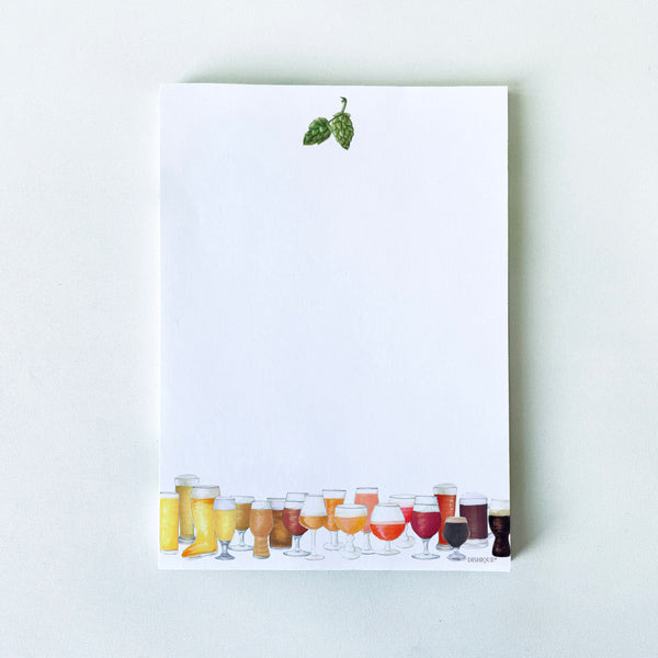 Craft Beer Themed Notepad 50 pages - Dishique