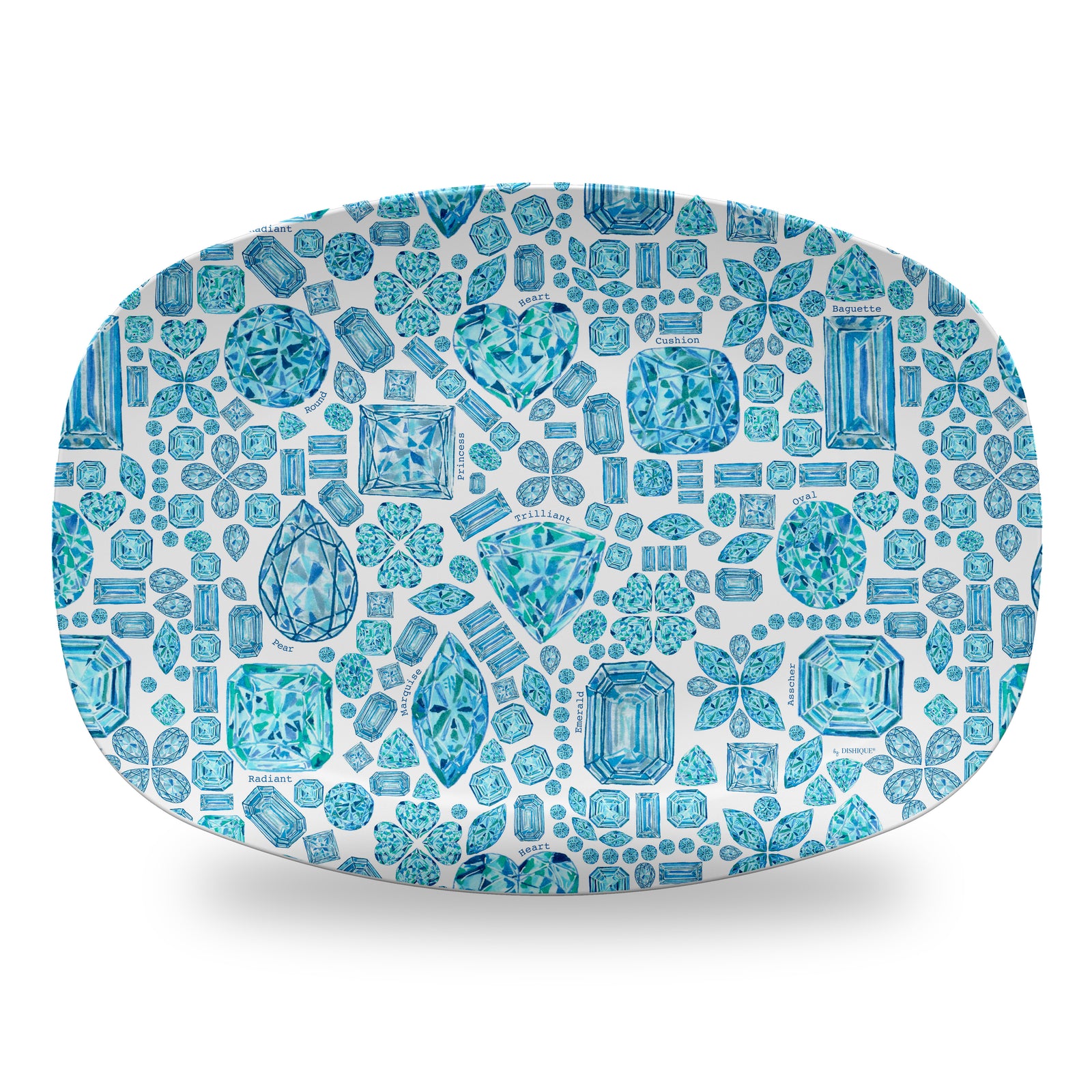 Diamond Cuts Pattern 14" DecoWare Polymer Platter