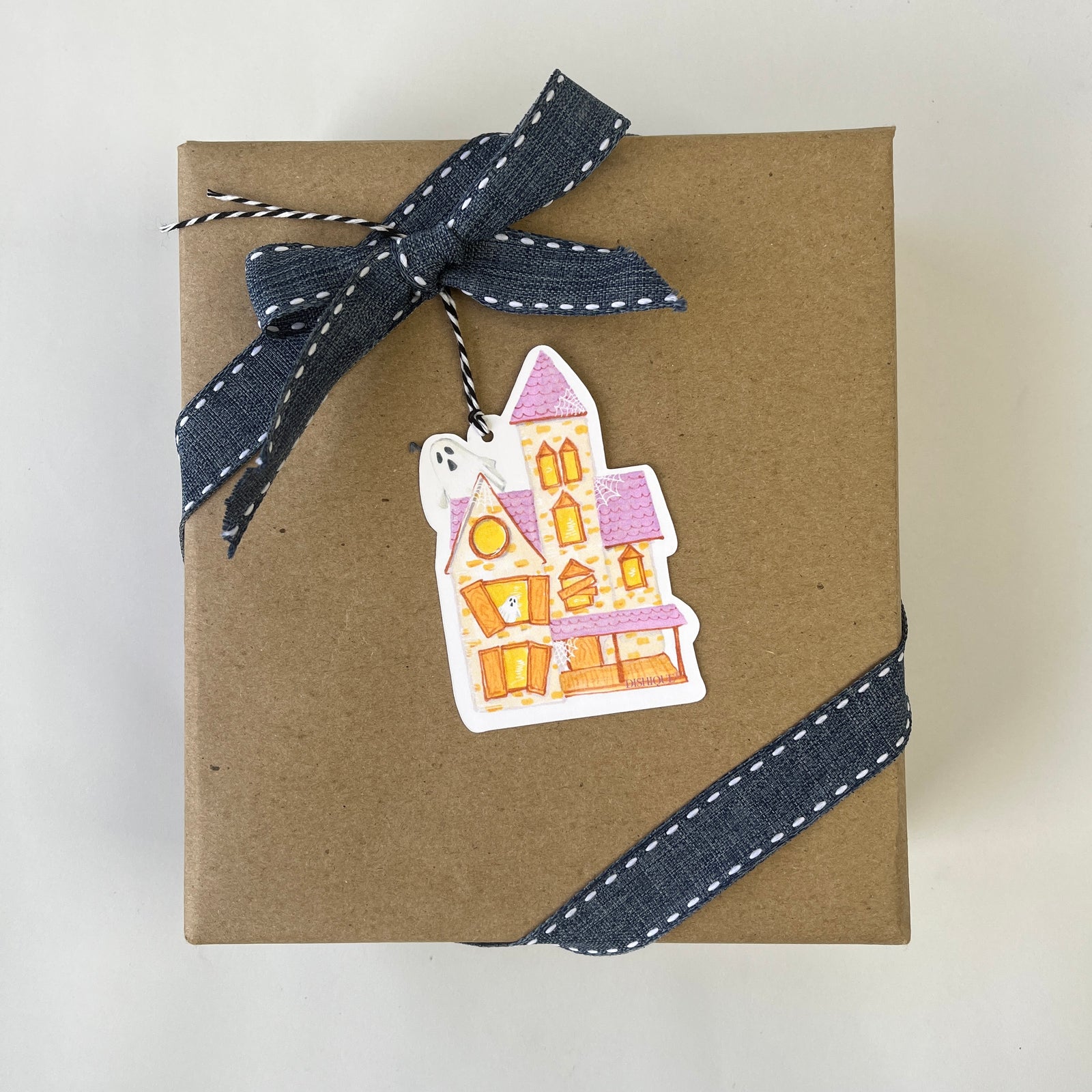 Haunted House Gift Tag Pack of 8