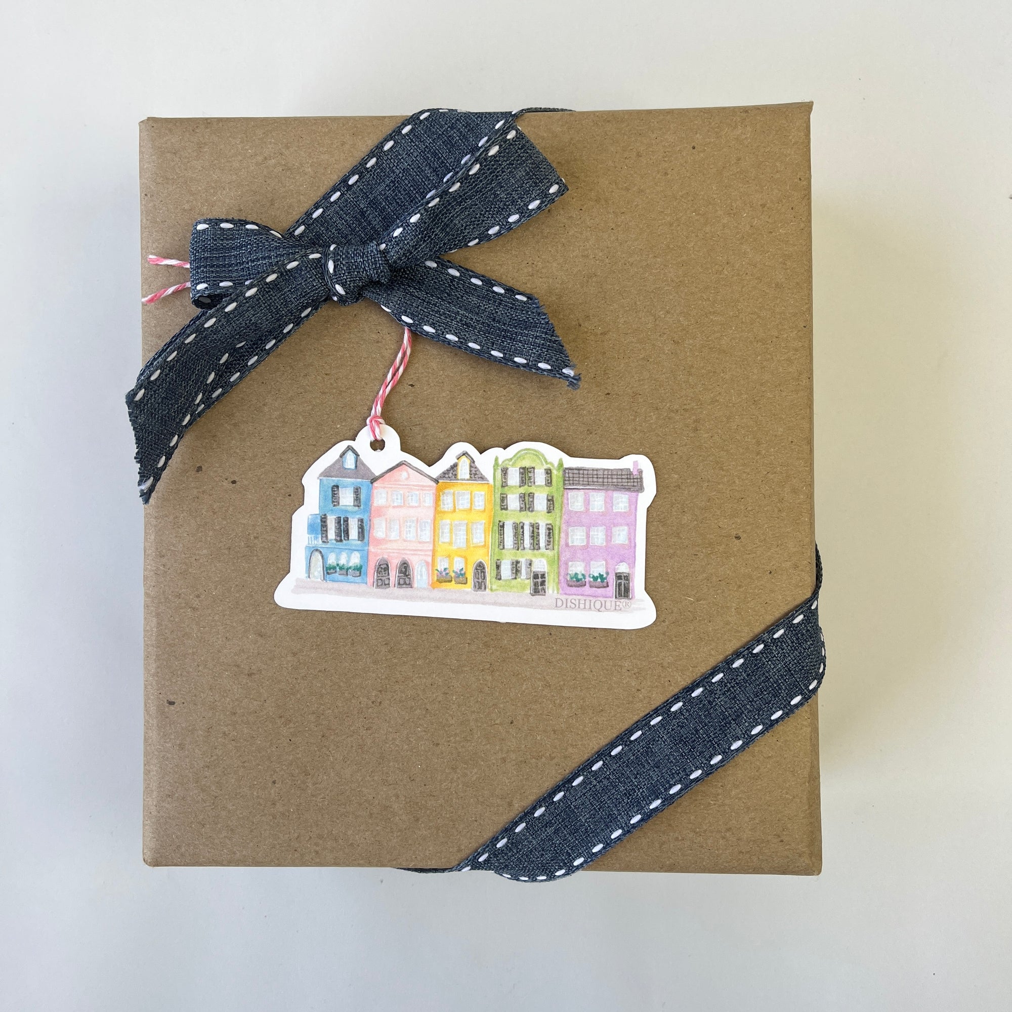 Rainbow Row Gift Tag Pack of 8