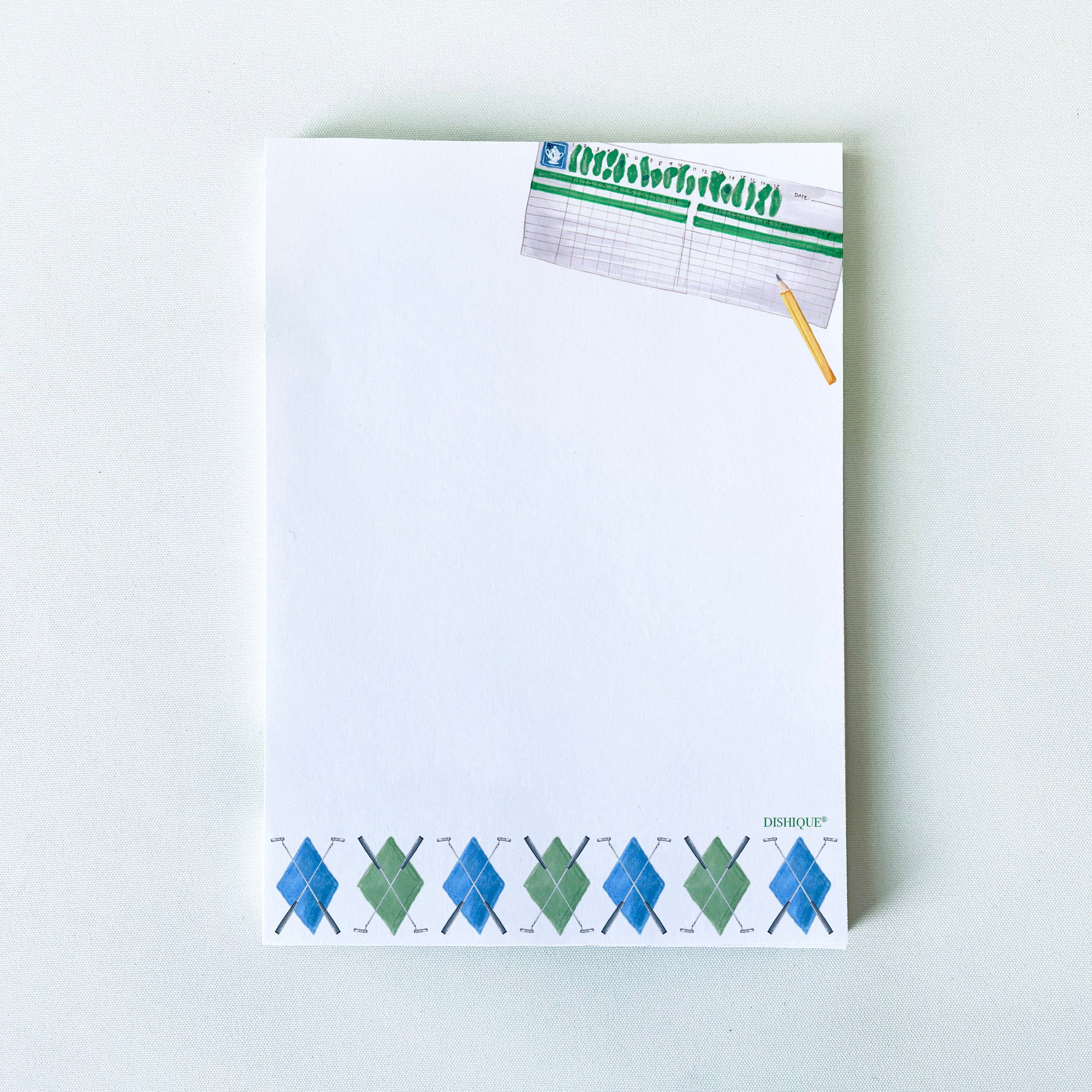 Golf Themed Notepad 50 pages