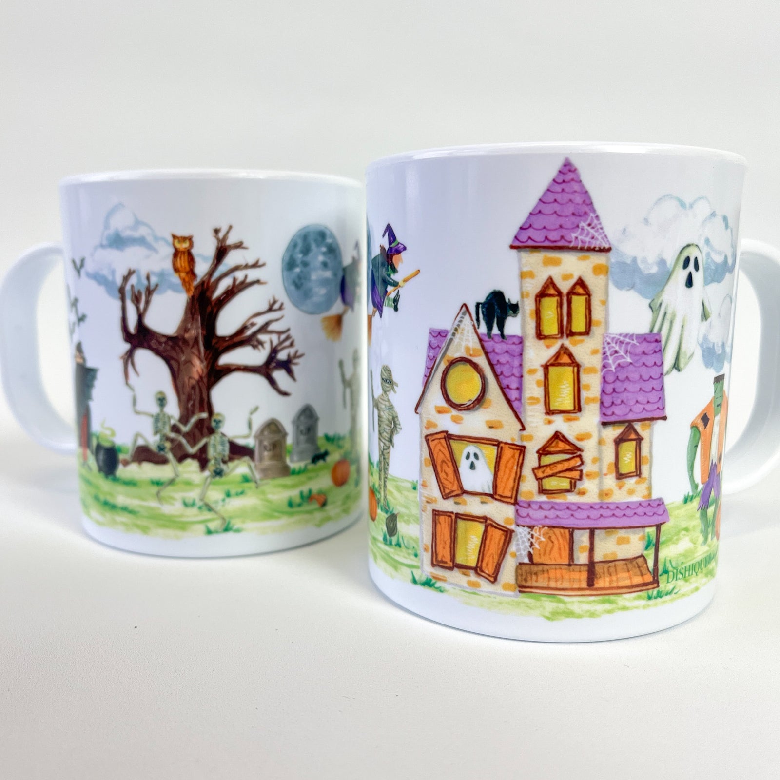 Halloween Scene 11 oz. Plastic Mug