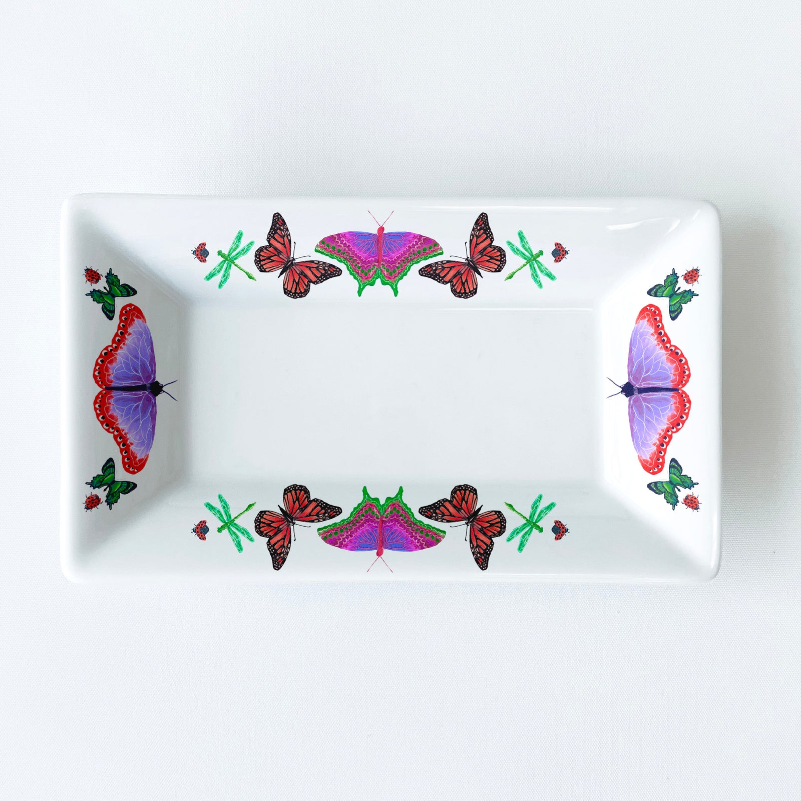 Butterfly Pattern 6.25" Long Mini Dish