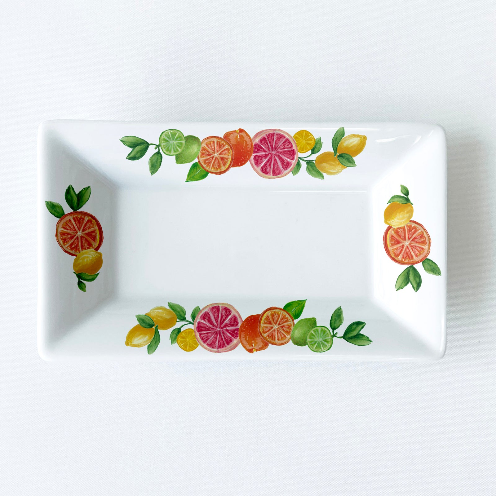Citrus Pattern 6.25" Long Mini Dish