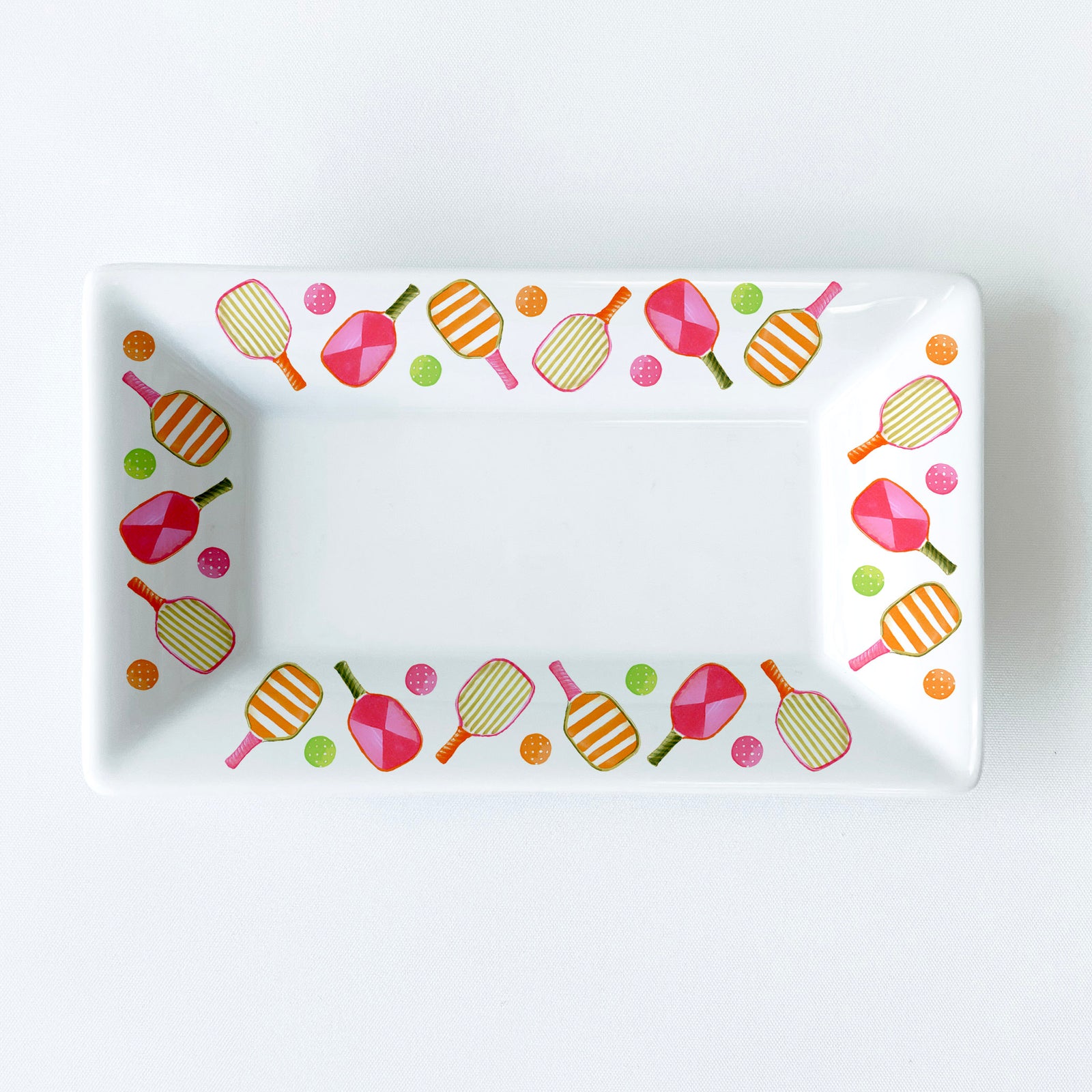 Pickleball Racquet Pattern 6.25" Long Mini Dish