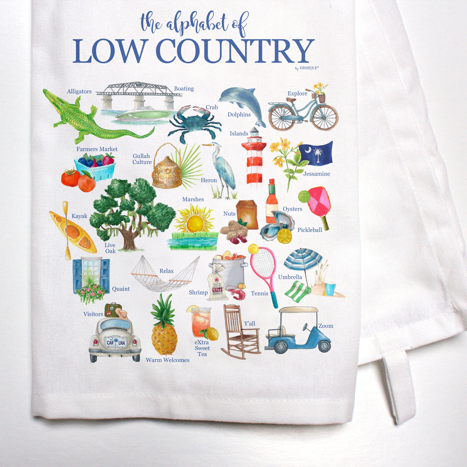 Low Country Alphabet Bar Towel