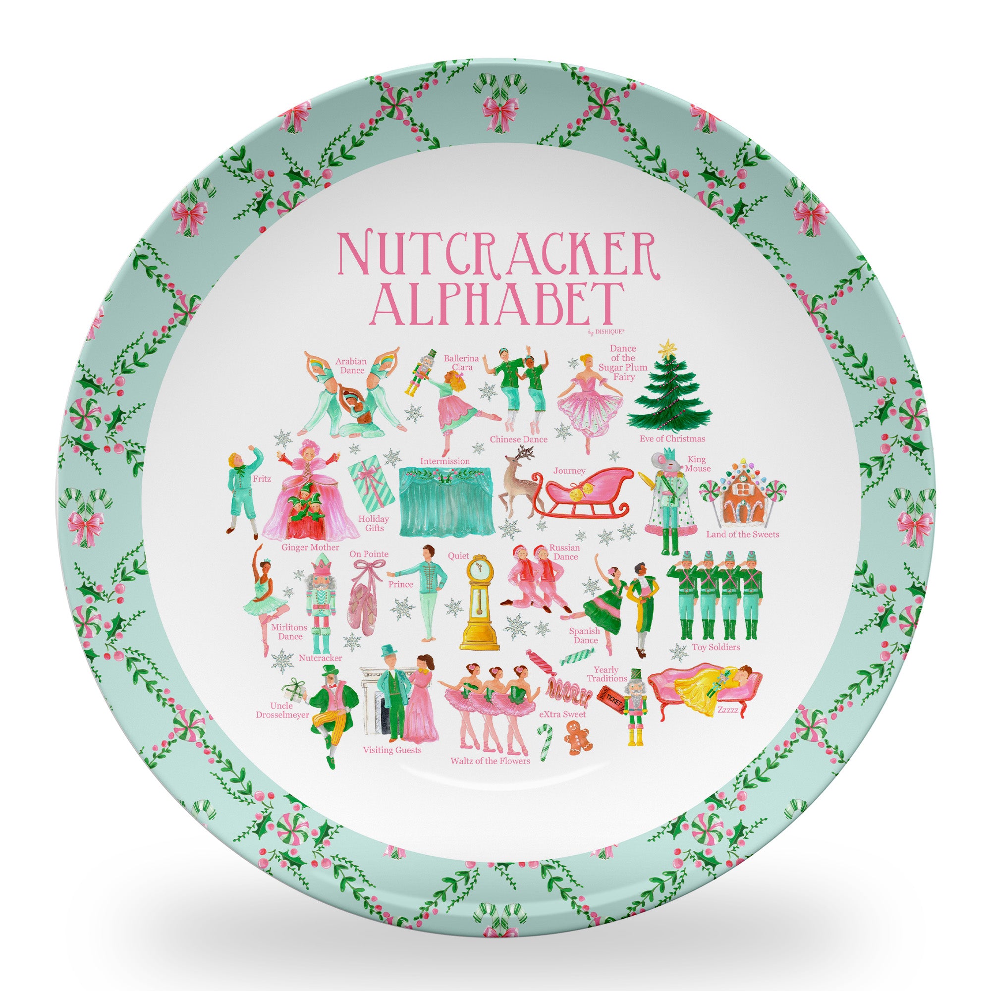 Nutcracker Alphabet 10" Plastic Plate