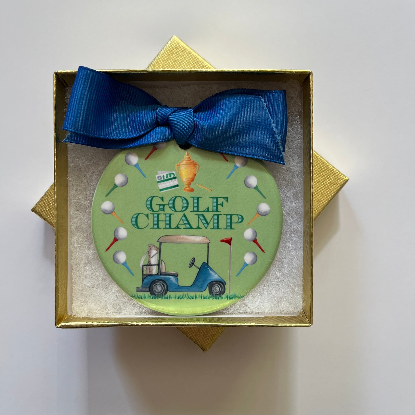 Golf Champ Christmas Ornament