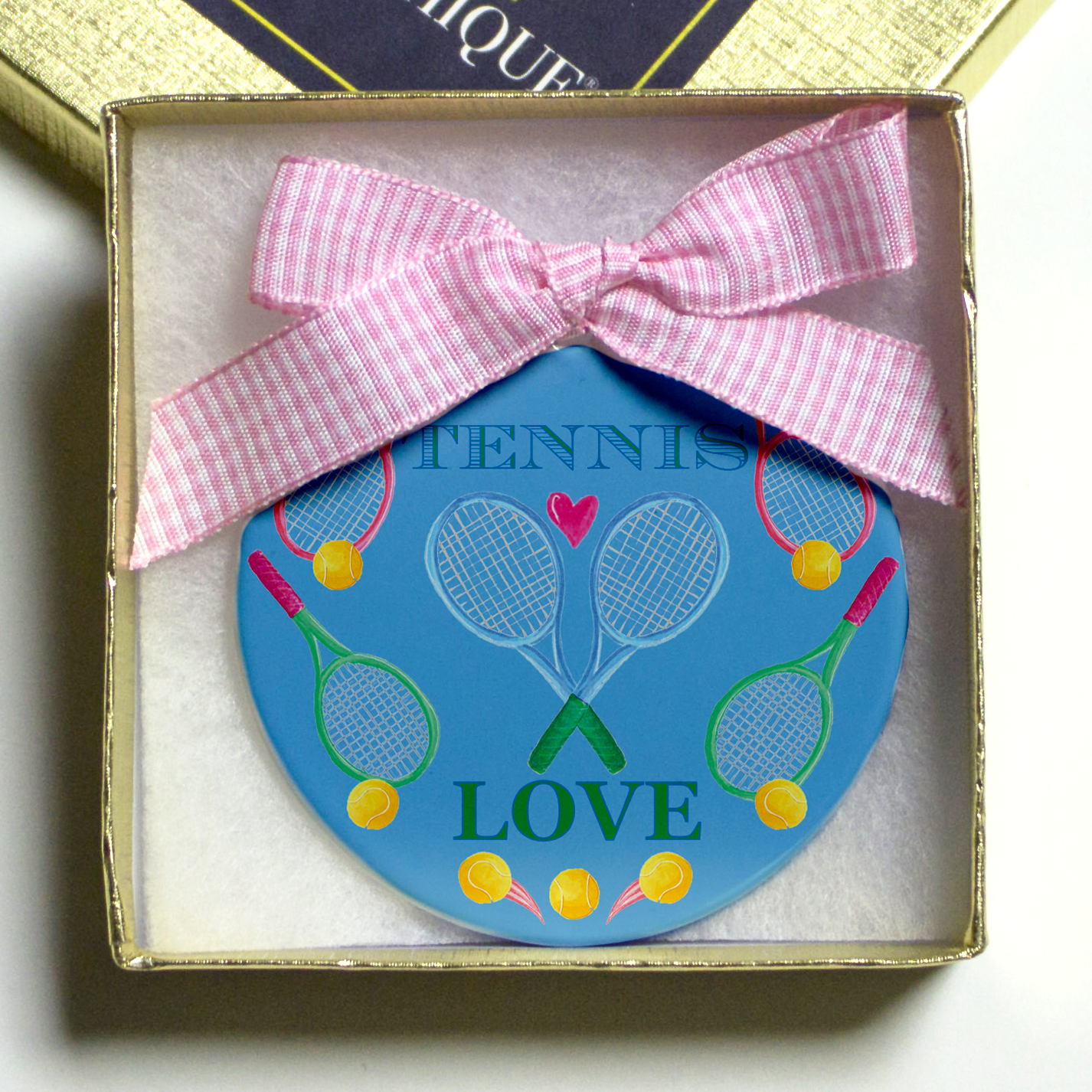Tennis Love Christmas Ornament