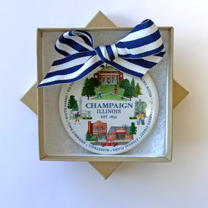 Champaign Icons Holiday Ornament
