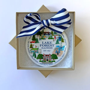 Lake Forest Icons Holiday Ornament