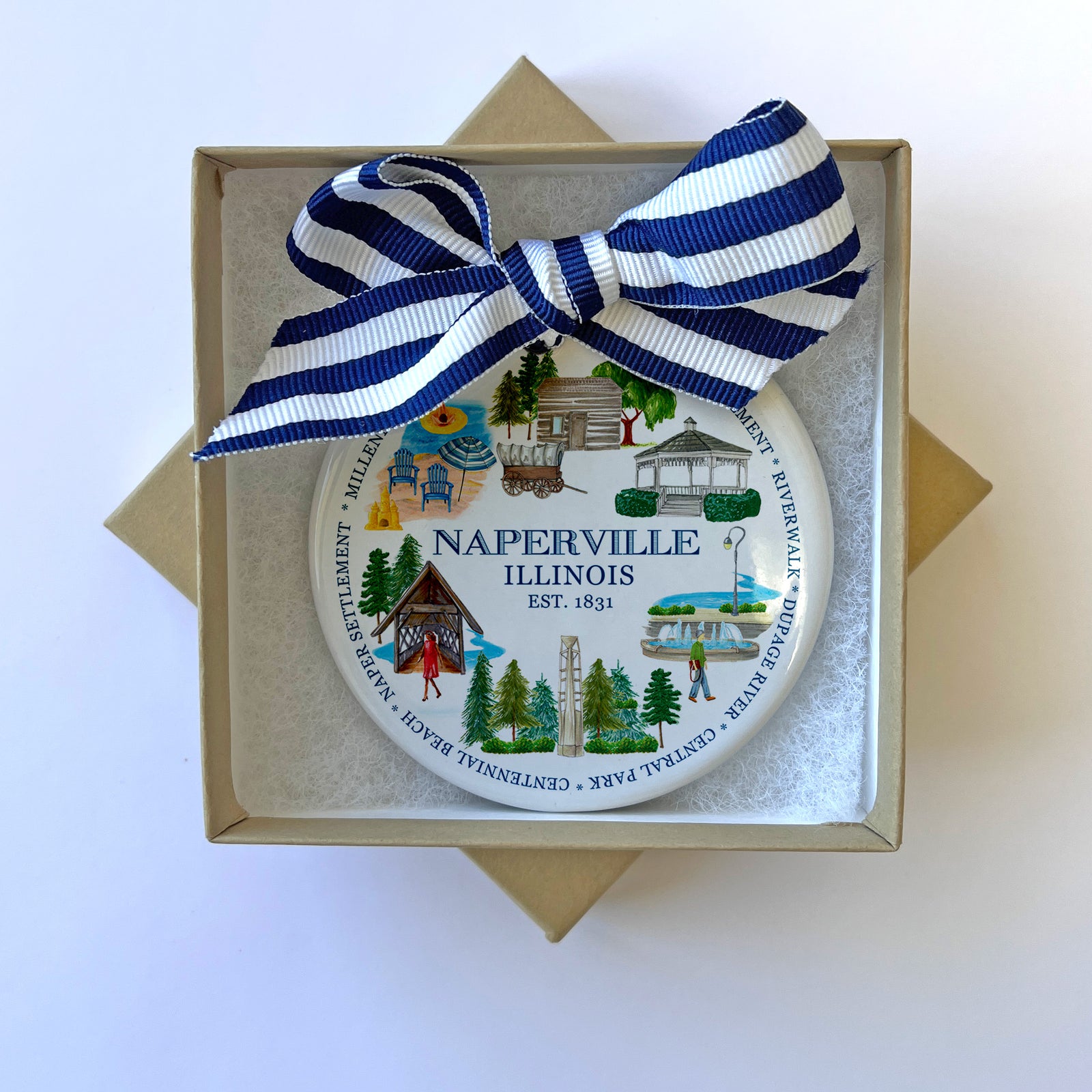 Naperville Icons Holiday Ornament