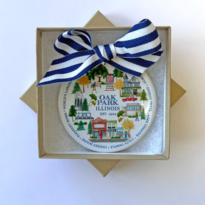 Oak Park Icons Holiday Ornament