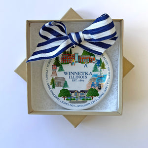Winnetka Icons Holiday Ornament