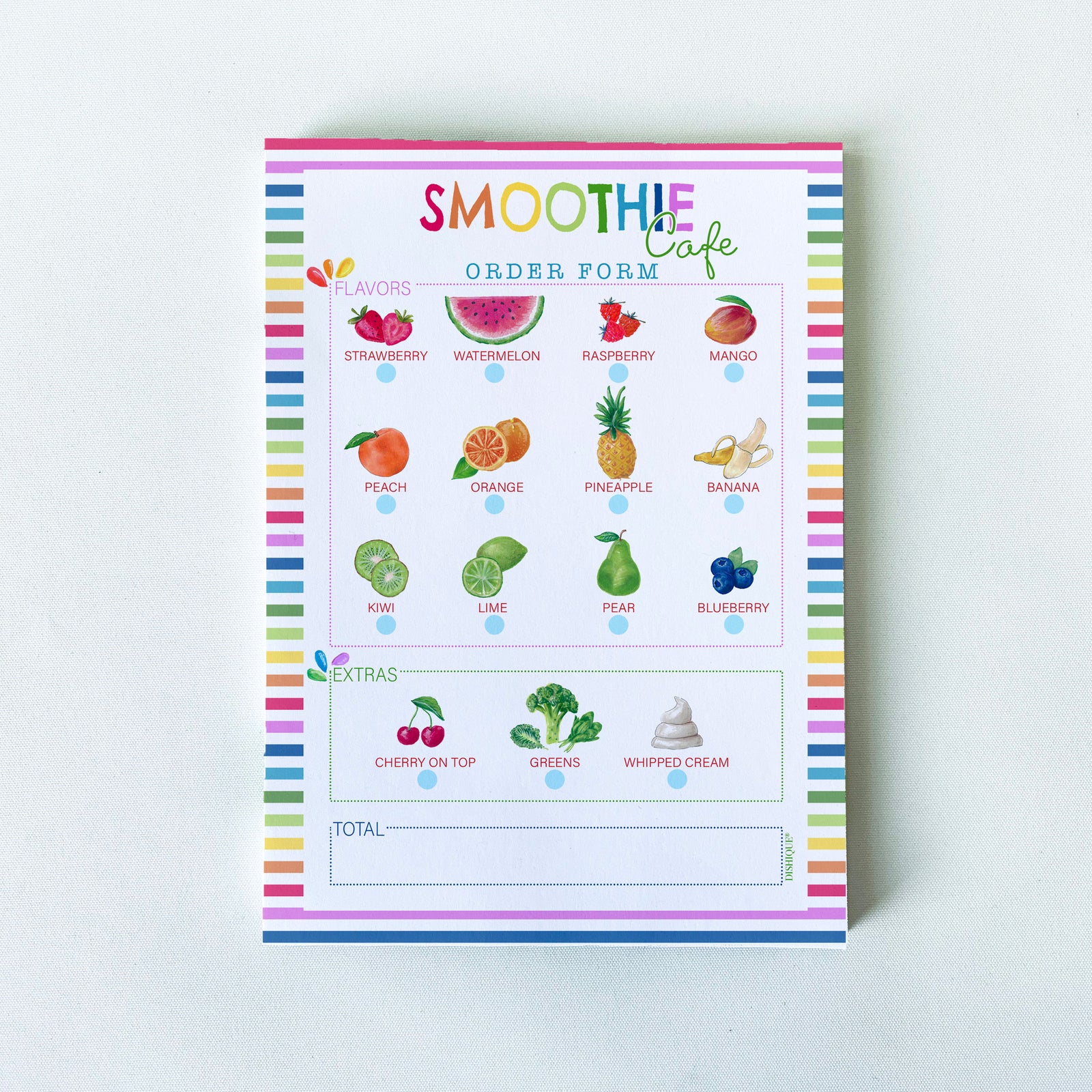 Kids Play Smoothie Cafe Notepad 50 pages