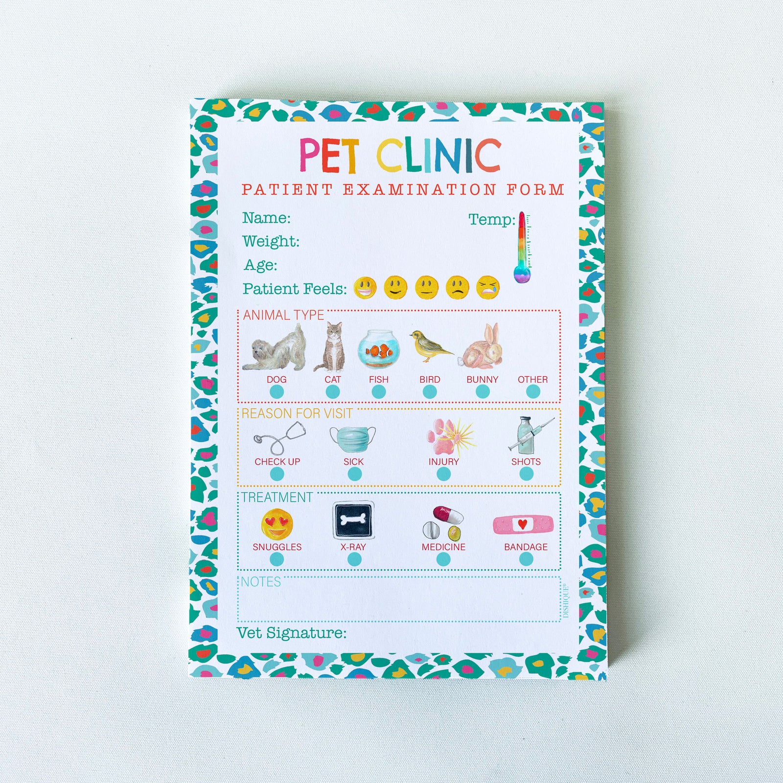 Kids Play Pet Clinic Notepad 50 pages