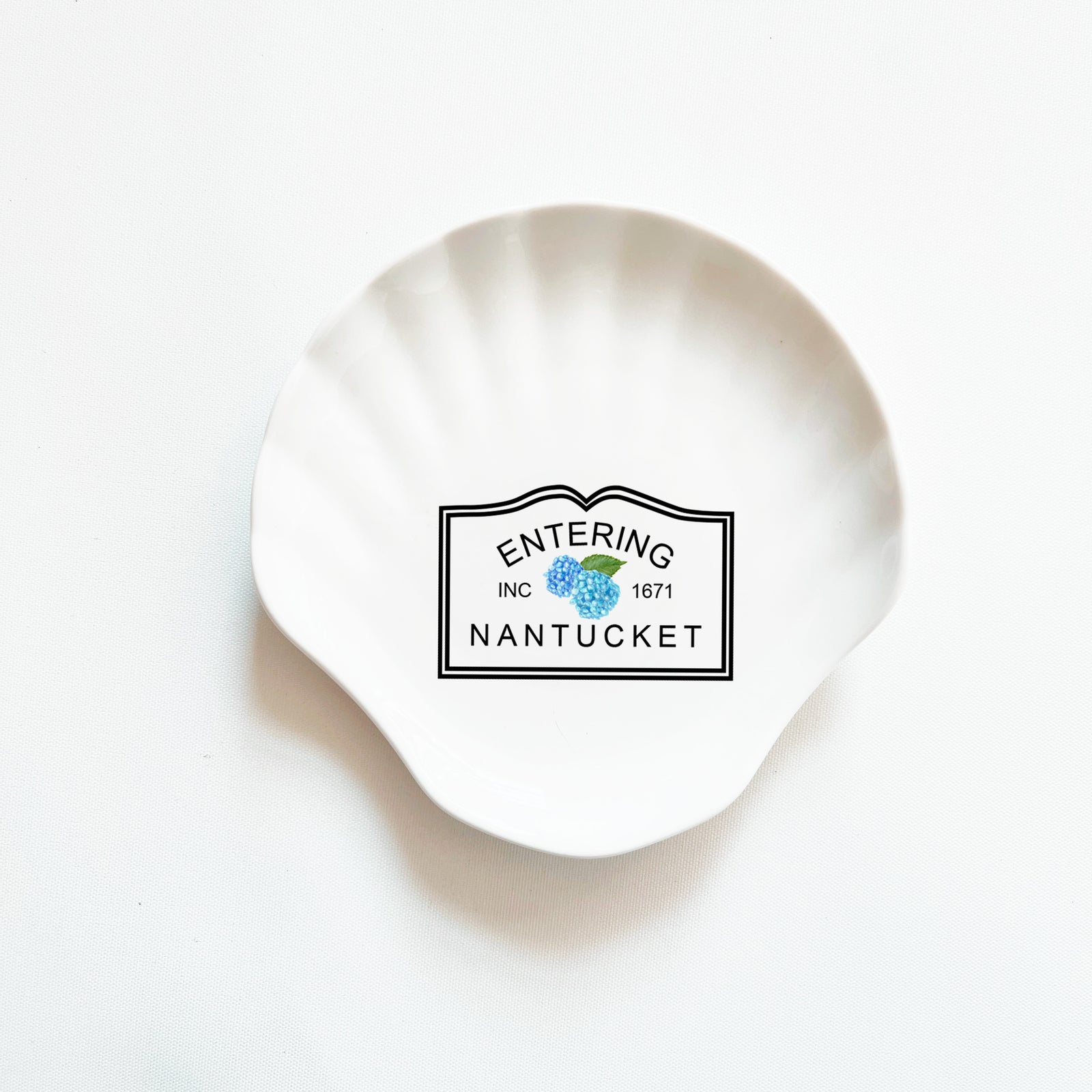 Entering Nantucket Shell Shaped Dish