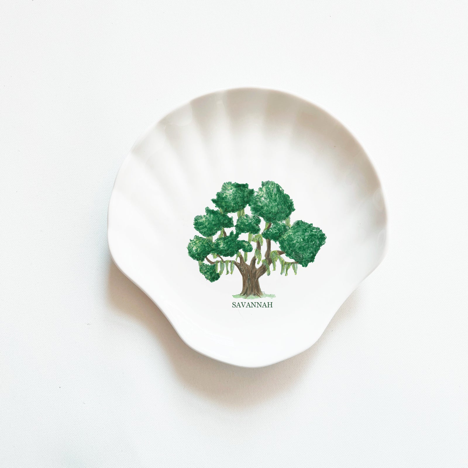 Savannah Live Oak Shell Shaped Dish