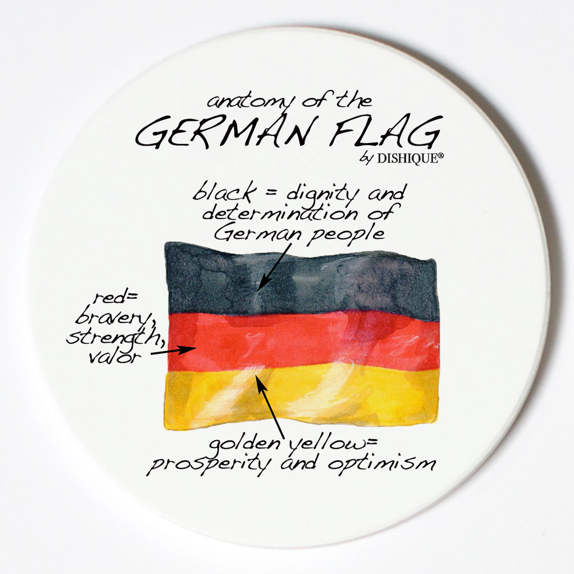 Individual Coasters - Landmarks - German Flag