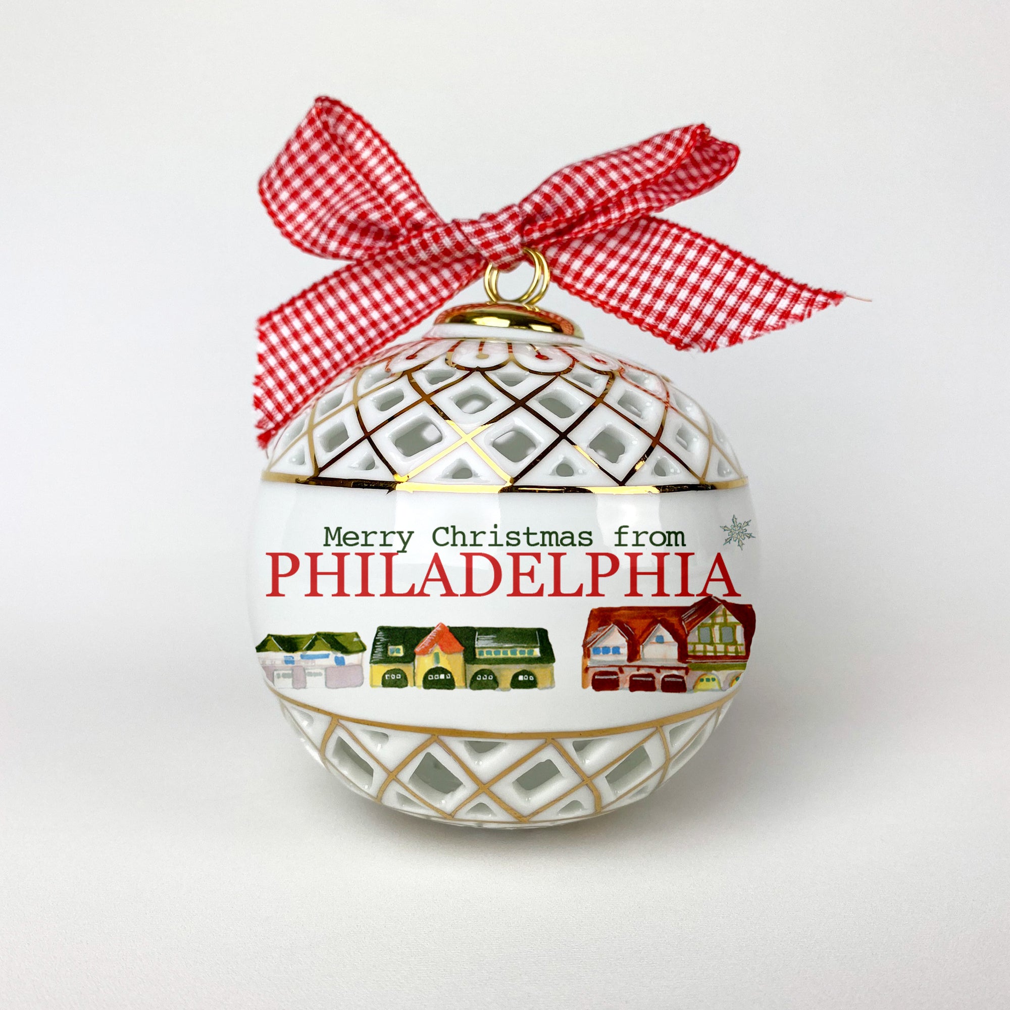 Philadelphia Christmas Ornament