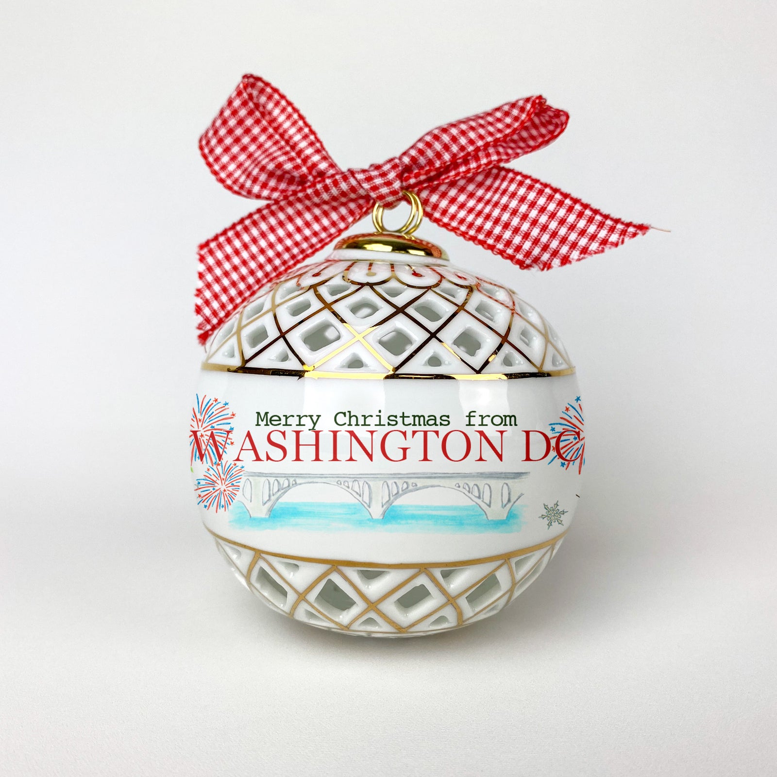 Washington DC Christmas Ornament