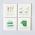 Golf Analysis Square 4" Coaster Set