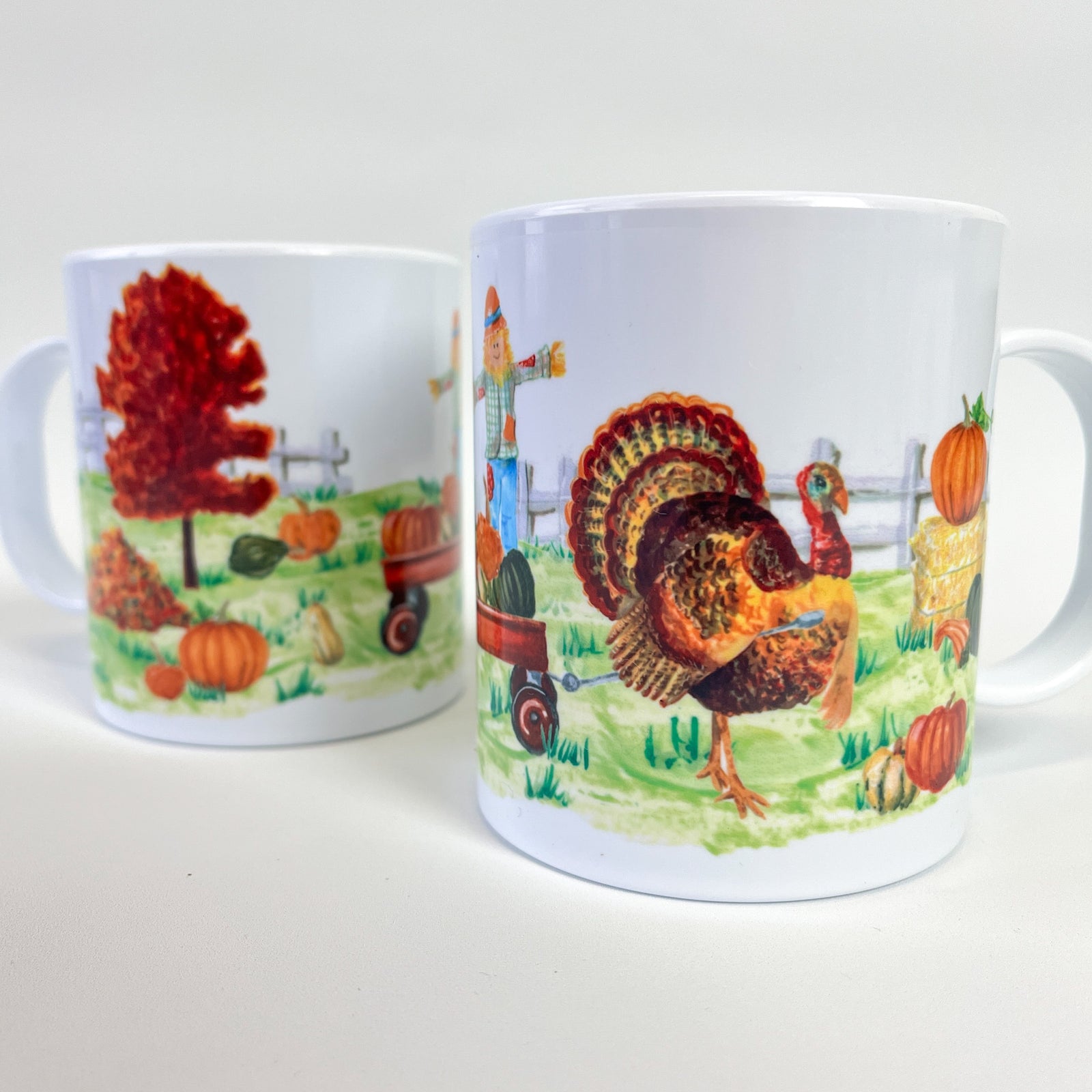 Thanksgiving Scene 11 oz. Plastic Mug