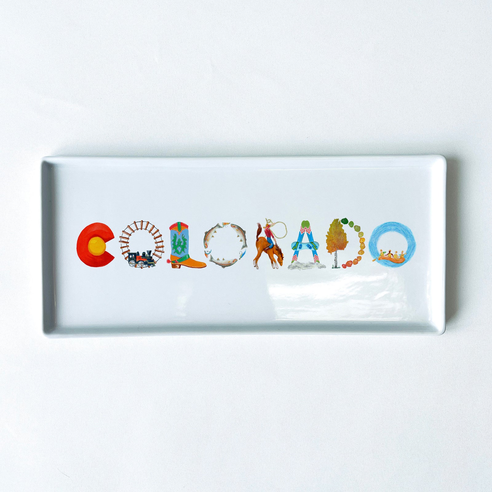 Colorado Icons Typography Tray 10.5" Long