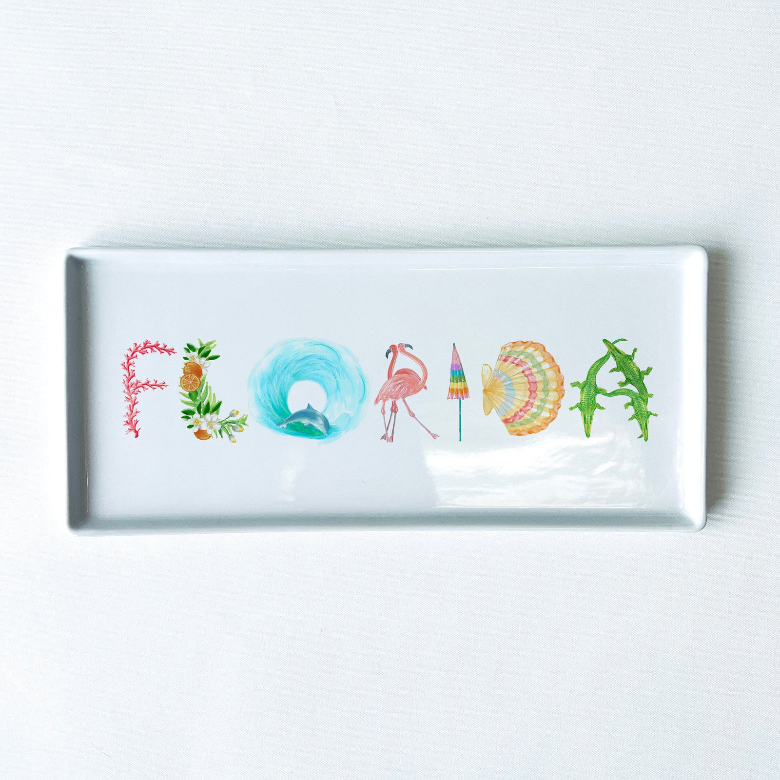 Florida Icons Typography Tray 10.5" Long