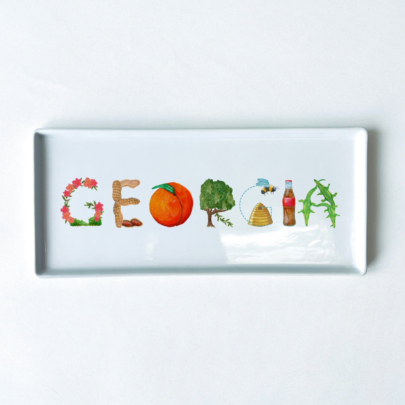 Georgia Icons Typography Tray 10.5" Long