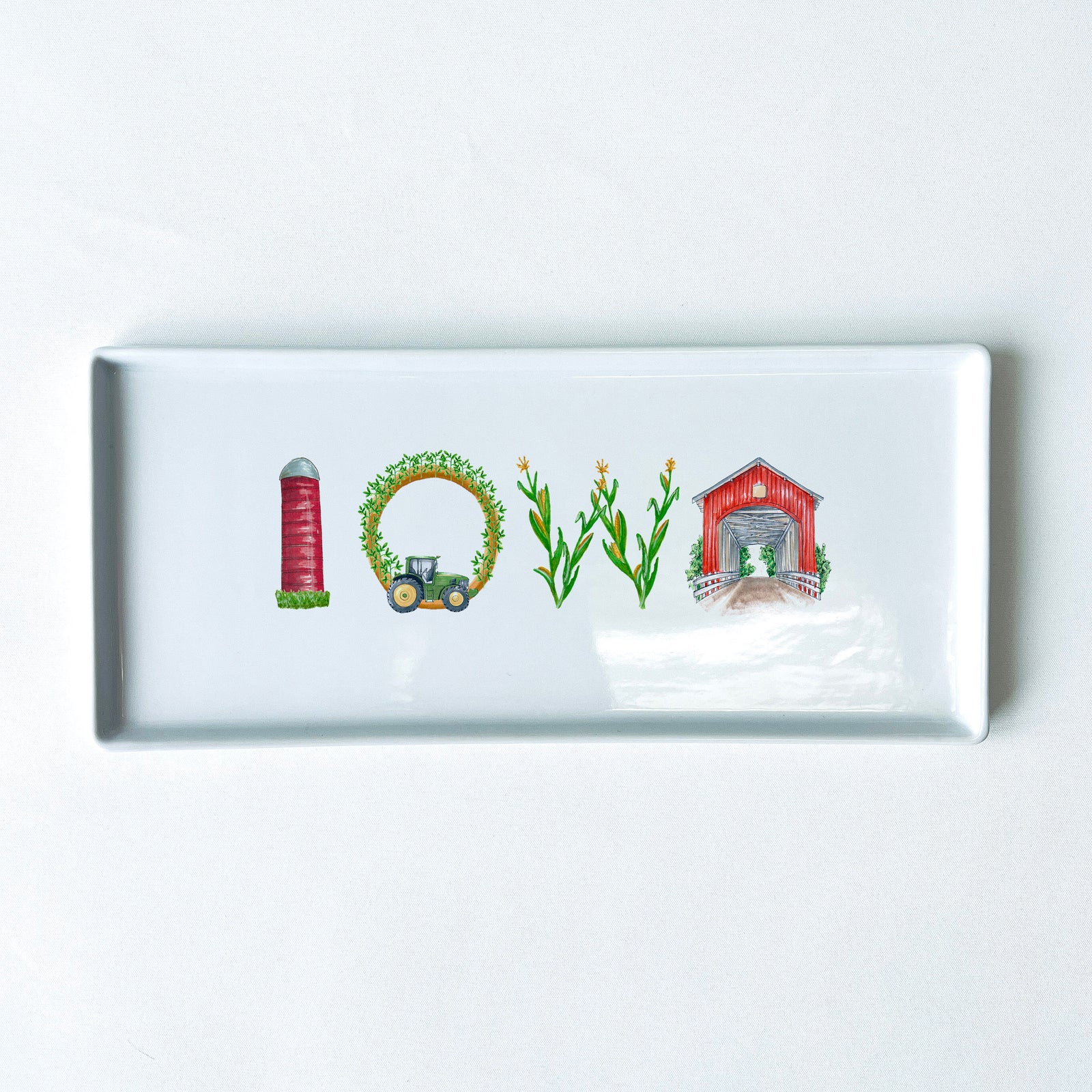 Iowa Icons Typography Tray 10.5" Long