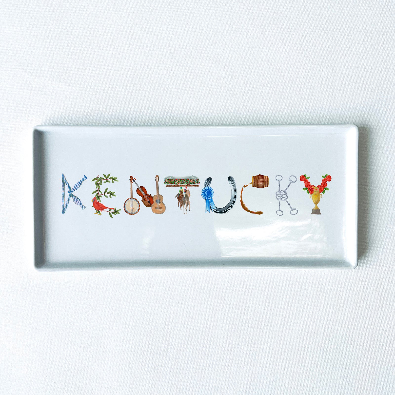 Kentucky Icons Typography Tray 10.5" Long