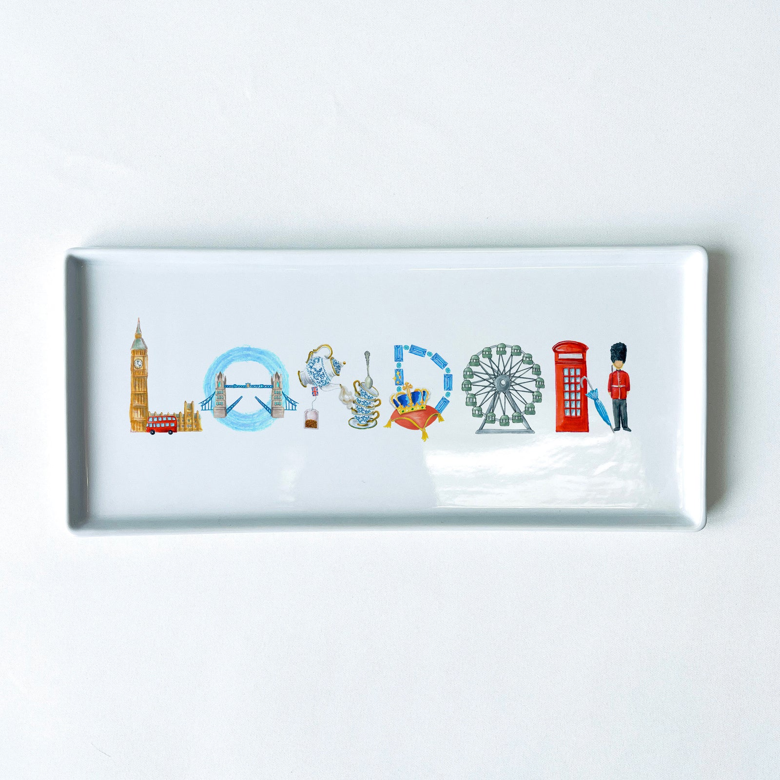 London Icons Typography Tray 10.5" Long