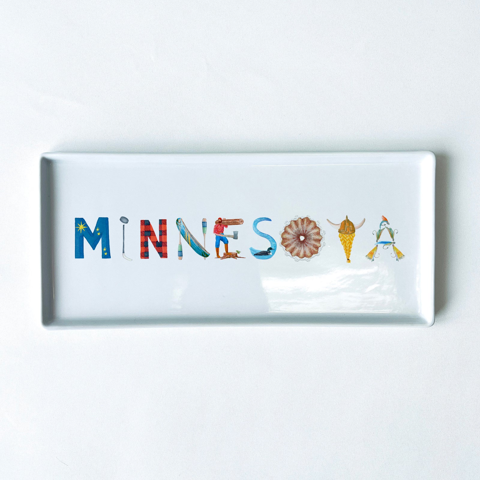 Minnesota Icons Typography Tray 10.5" Long
