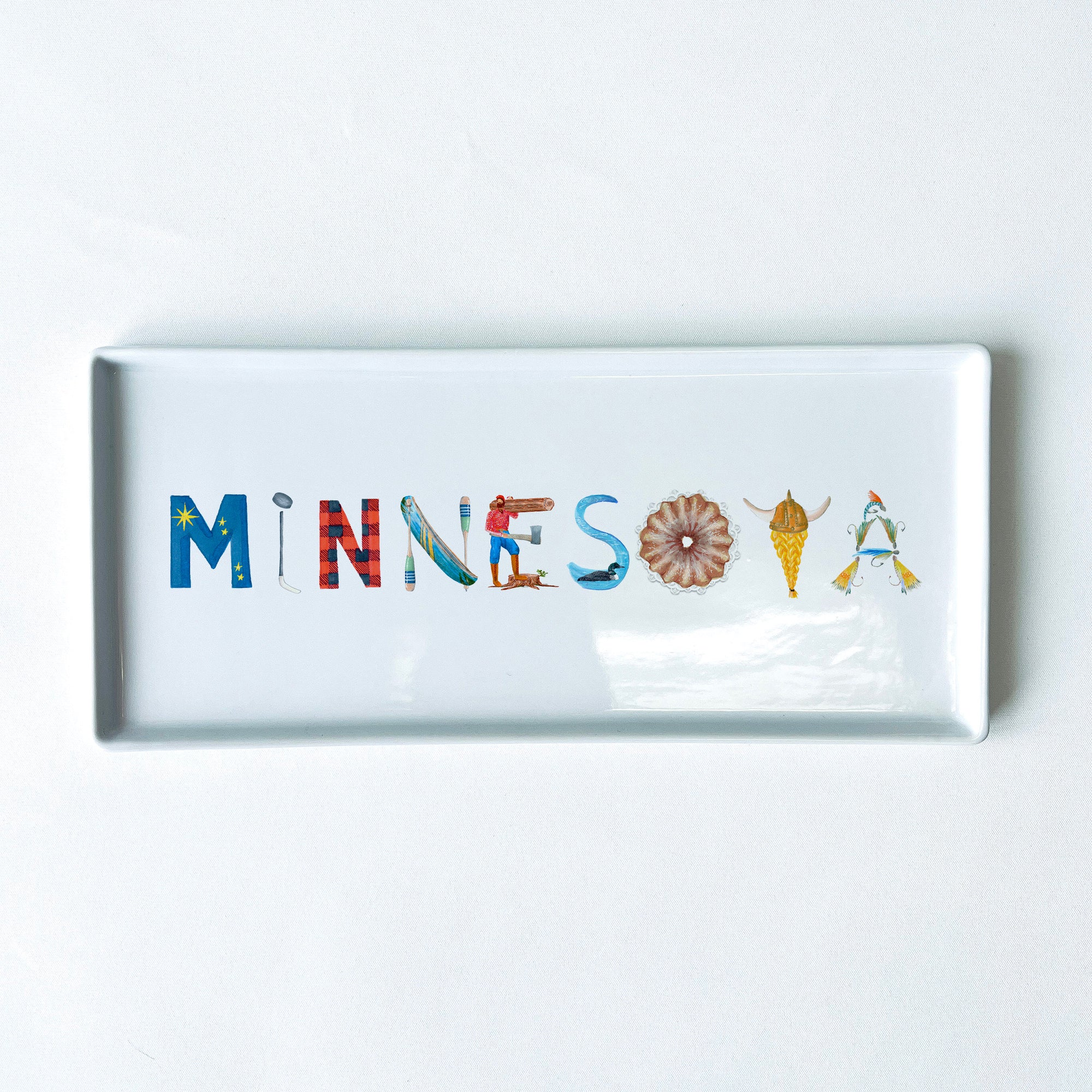 Minnesota Icons Typography Tray 10.5" Long